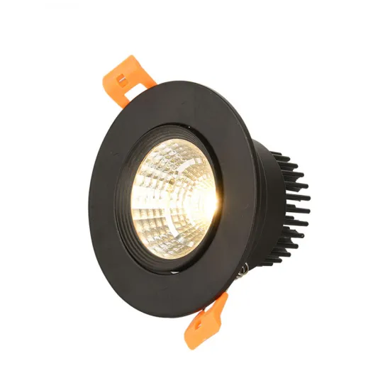 COB all black ceiling spotlight LED recessed spotlight