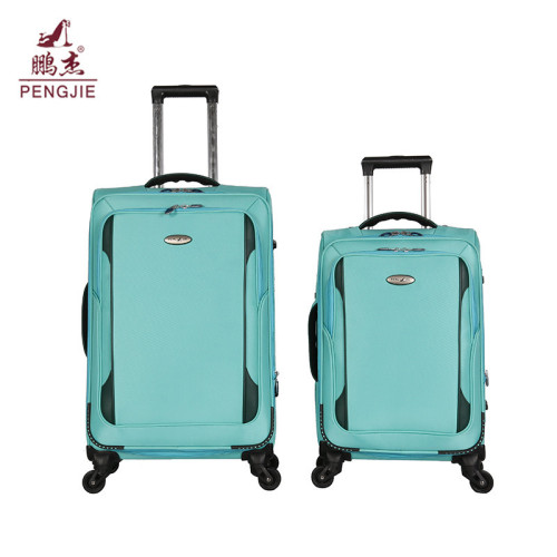 Simple style zipper pocket spinner wheels trolley luggage