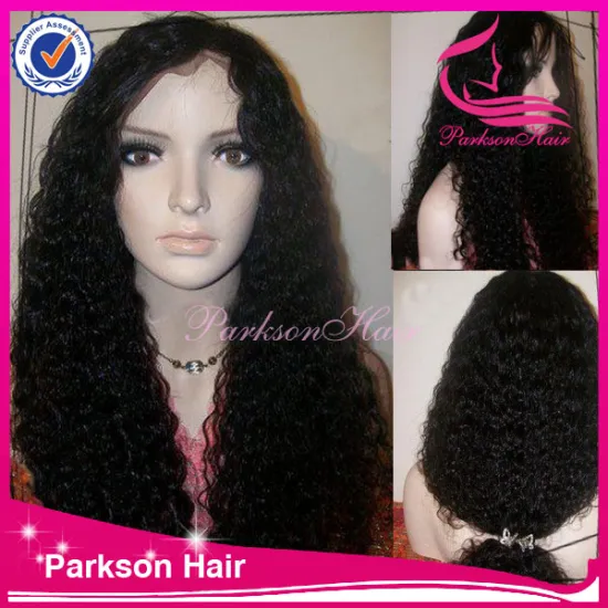 100% human hair lace front wig natural color a water wave virgin hair lace wig 8-26inch indian remy full lace front wigs