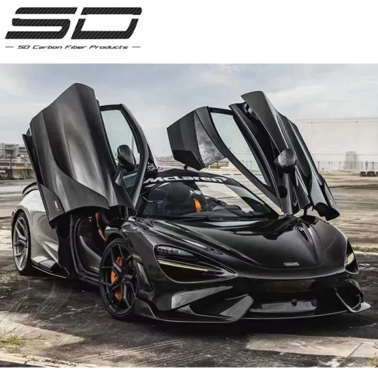 765LT Style Fiberglass Body Kit for McLaren 720S - Front Bumper Lip, Rear Spoiler, Side Skirts