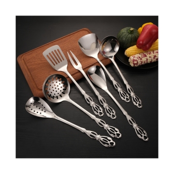 Amazon's Top Selling 7-Piece Western Stainless Steel Kitchenware Set: Ultimate Practical Cooking Utensils and Accessory Collection