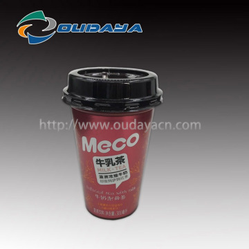 Cawan teh susu 300 ml IML plastik minuman beku