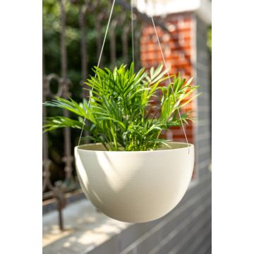 Jardinera decorativa tipo cesta colgante