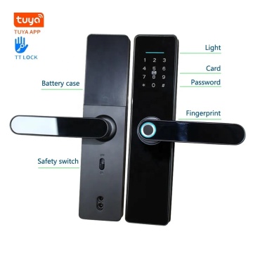 Smart Luxury Door Locks: Wi-Fi, Fingerprint, and Electric Safety Features by Tuya and TTlock