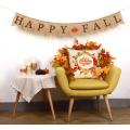 Happy Fall Pumpkin Burlap Banner