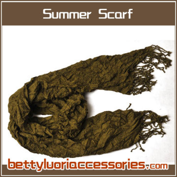 100%Acrylic Ladies Crinkle Scarf