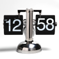 Metal European Flip Desk Clock