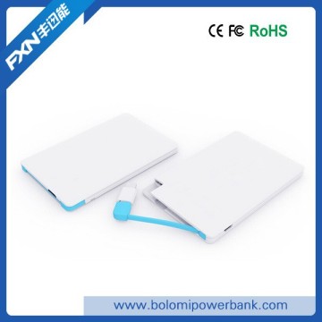 Customize portable battery charger mini power bank 2500mah usb powerbank for iphone 6 6S