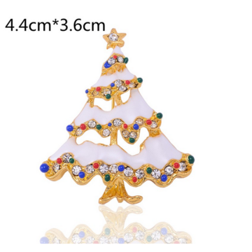 Christmas Tree Brooch Colorful Tree Enamel Badge Pin