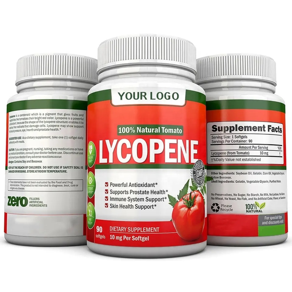 Santé de la peau Lycopène Tomates Softgel Capsules