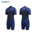 Seaskin 2mm lelaki lengan pendek kaki pendek wetsuit