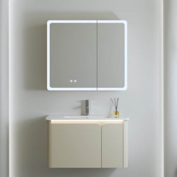 Modern Wall-Mounted Smart Bathroom Mirror Cabinet