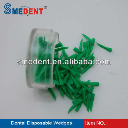 Disposable Dental Material Fixing Wood Plastic Dental Space Wedge, High