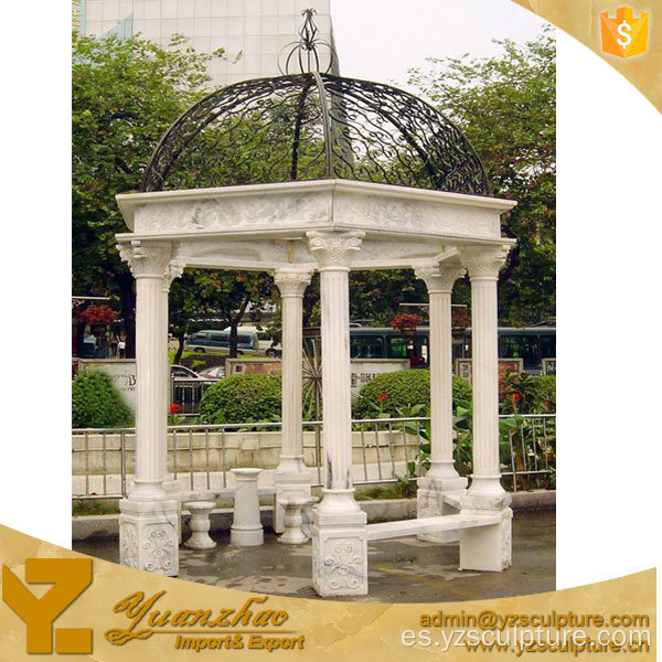 Gazebo de mármol de la naturaleza del jardín al aire libre para la venta