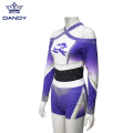 Sublimation long sleeve cheer uniforms