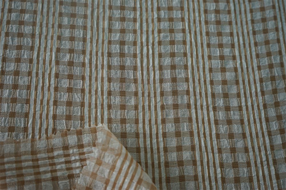 CDC Multi Color Stripe Check Fabric