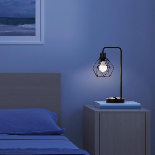 Industrial Table Lamp with Charging Ports