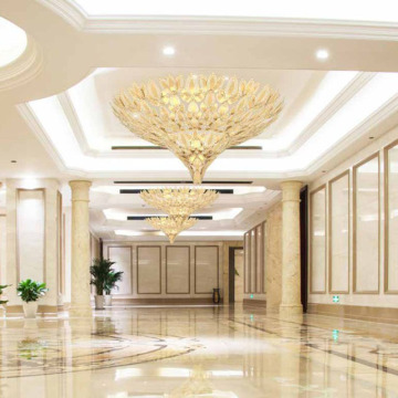 G -Lights Custom Hotel Lobby and Banquet Hall Dekoracja Oświetlenie - Duży kryształowy żyrandol LED LED