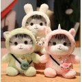 Soft cute hat cat plush toy