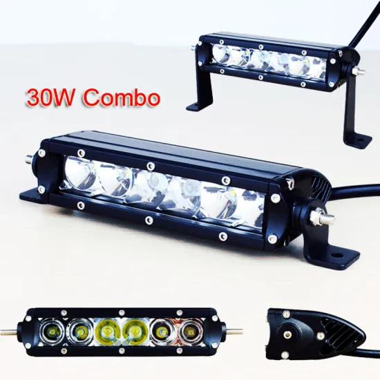 6" 30W Long Distance Single Row cre-e Led Light Bar Combo light