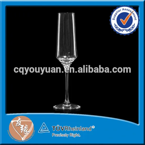 Hot Sale Handmade Tall Glass Champagne Flute Cup