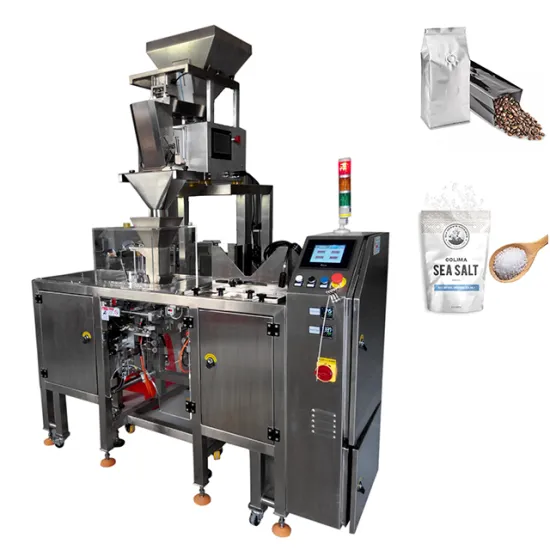 Automatic Vertical Sugar Salt Coffee Beans Doypack Packaging Machine for Snack Food Weighing and Packing