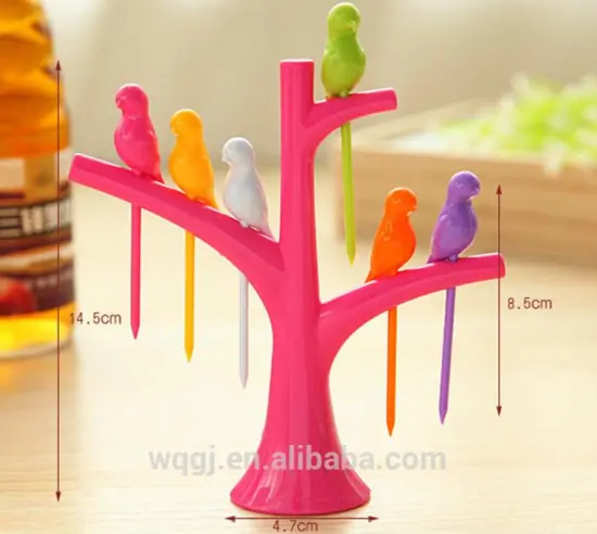 Popular Product colorful Fruit Fork set Promotional Gift