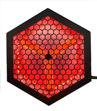 RGB Color Background Light Pixel Matrix Disco Party 3Pcs 60W LED Retro Strobe Flash Hexagon Lights for Stage