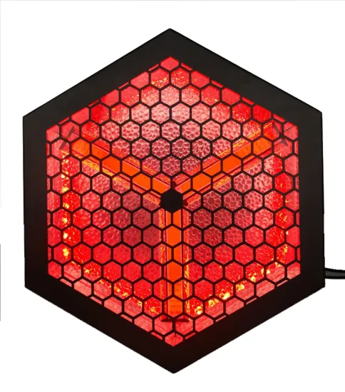 RGB Color Background Light Pixel Matrix Disco Party 3Pcs 60W LED Retro Strobe Flash Hexagon Lights for Stage