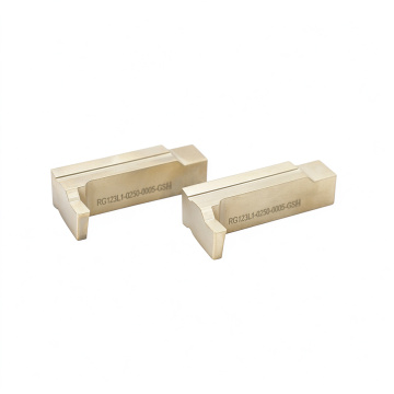 L-shaped carbide grooving insert