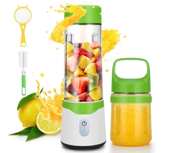 Tragbarer Mini Electric Mixer Juicer mit 6 Klingen - USB -betriebener persönlicher Tasse für Milch und Früchte