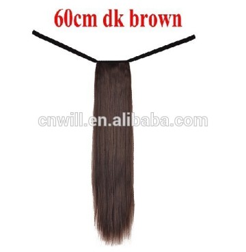 Fashion Synthetic Wrap Around Ponytail Extension Synthetic Ponytail Hair Mulitcolors