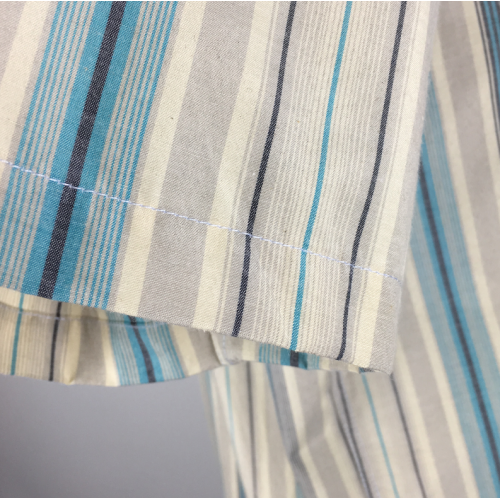 Men's striped plus size beach shirts short sleeve