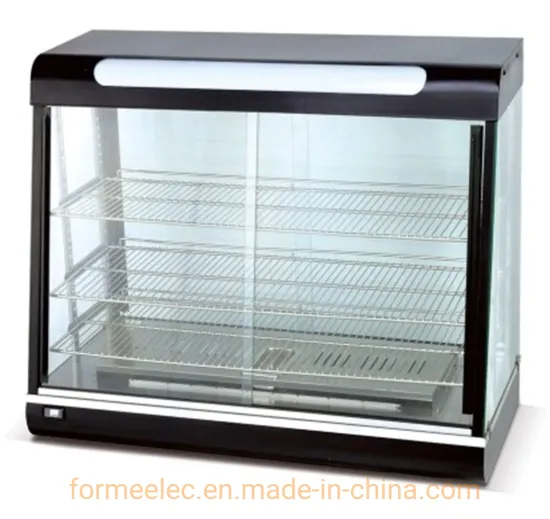Display Showcase Warmer Cabinet 66cm 90cm 120cm Curved Food Warming Showcase Electric Food Warmer