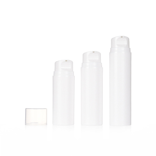 Pp White Airless Bottle White Plastic Vacuum Airless Bottle for Lotion Manufactory