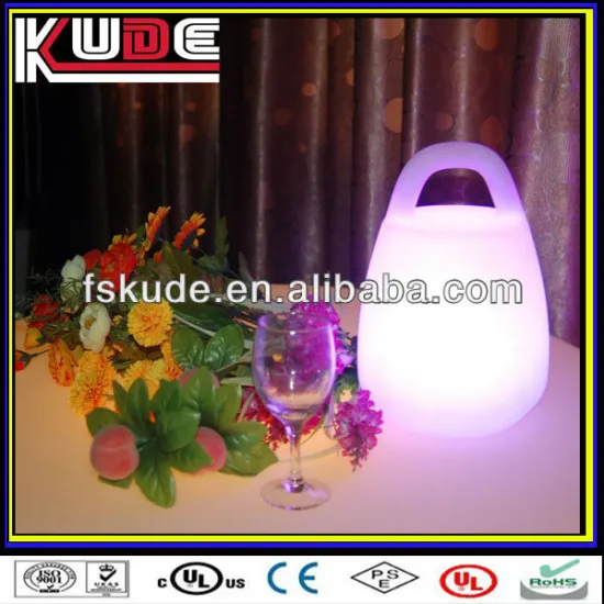 LED illuminated home decoration handing lamp/small decorative lamps/led rechargeable decorative hand lamp
