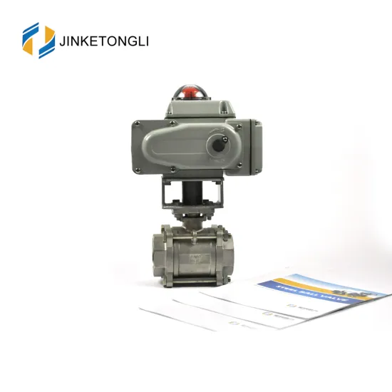 JKTLEB019 electrically actuated on off cf8m ball valve