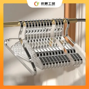 flat steel clothes hanger