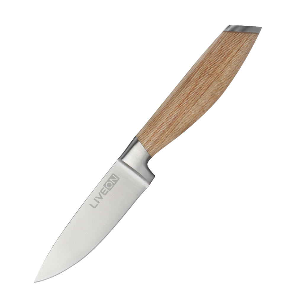 COLTELLO DA PARETE DA 3,5 &#39;&#39; CON MANICO IN LEGNO PAKKA