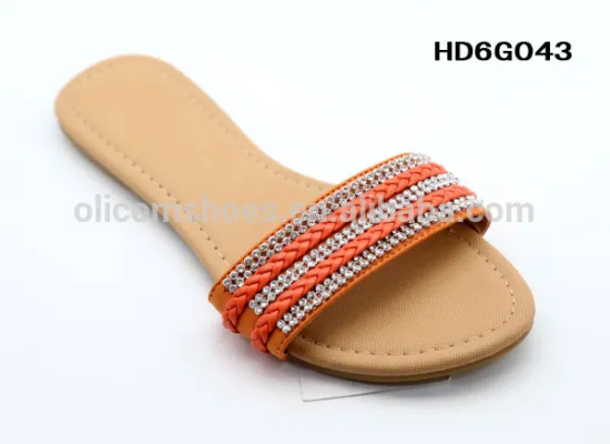 2016 New fashion lady flat sandal wholesale