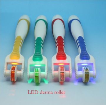 75 Needles Body Titanium Led Roller 1.0mm 1.5mm 2.0mm 2.5mm 3.0mm With Plastic Handle
