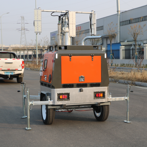 Kubota Light Tower Generator Hydraulic telescopic mast mobile light tower Factory