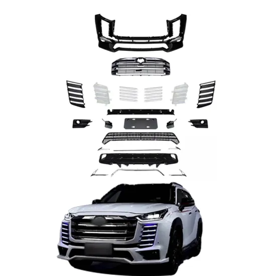 MAICTOP Car Accessories Facelift Front Rear Bumper Bodykit For Toyota Highlander 2021-2022 Upgrade to LC300 Land Cruiser