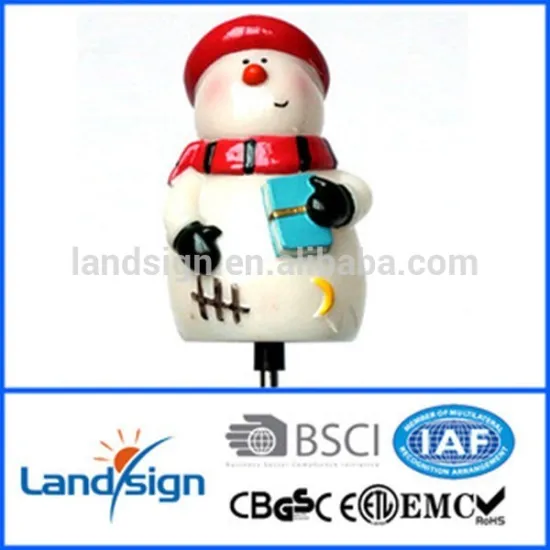 Cixi hot product super powered snowman solar stake light for Christmas decorative garden lights