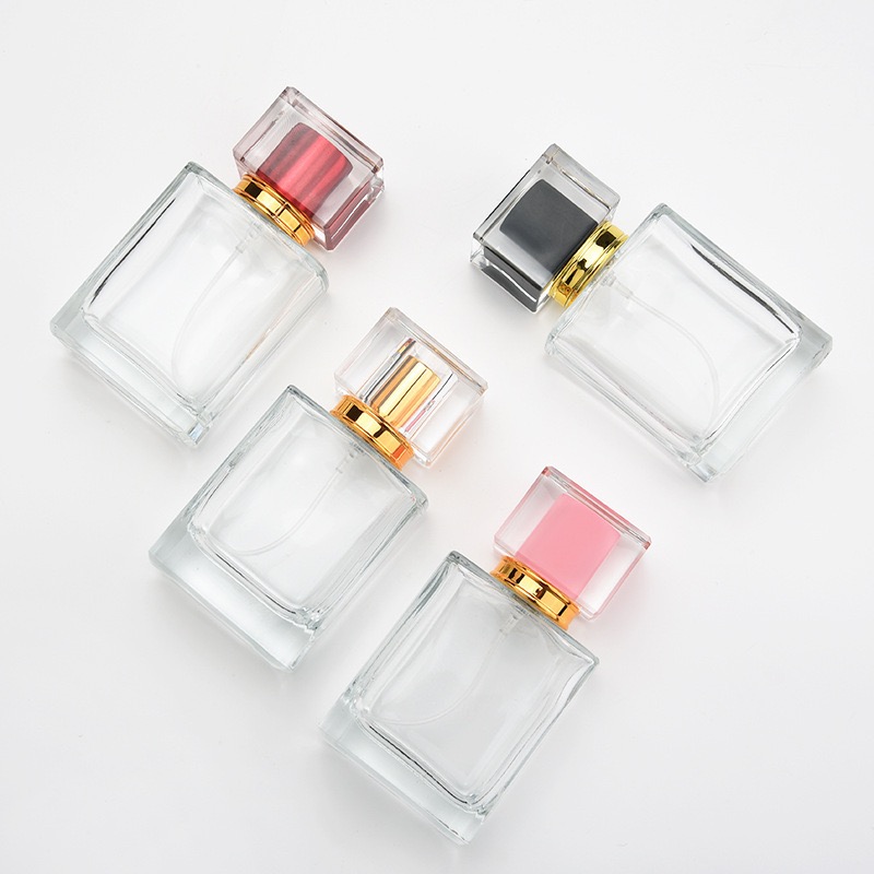 Square Perfume Bottles with Acrylic Cap