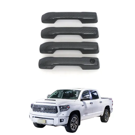 Carbon Fiber Door Handle Covers for 2023 Tundra ABS Exterior Trim Parts
