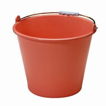 Plastic Bucket with the handle, durable and available in different sizes
