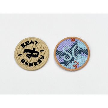 Patch brodé circulaire 3D