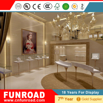 Hot Sale Customized Smooth Mall antique wooden showcase