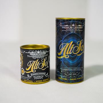 Tin Lid Pre Roll Cigar CBD Packaging tube